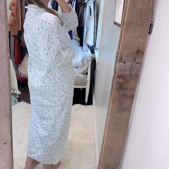 Vintage cotton floral nightgown maxi size small - Picture 3 of 8